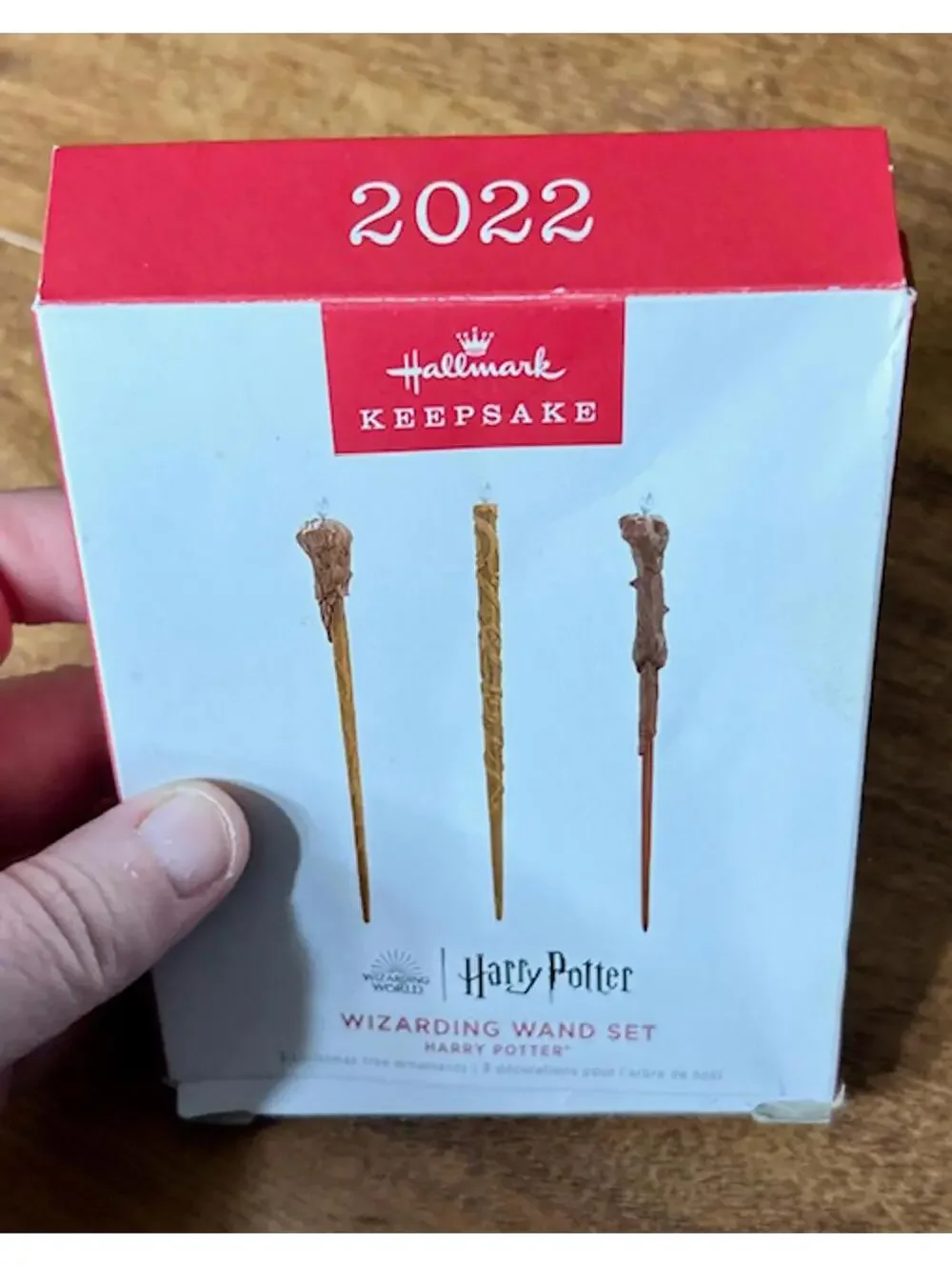 Hallmark Keepsake Harry Potter Wizarding Wand Set Christmas Ornaments 2022